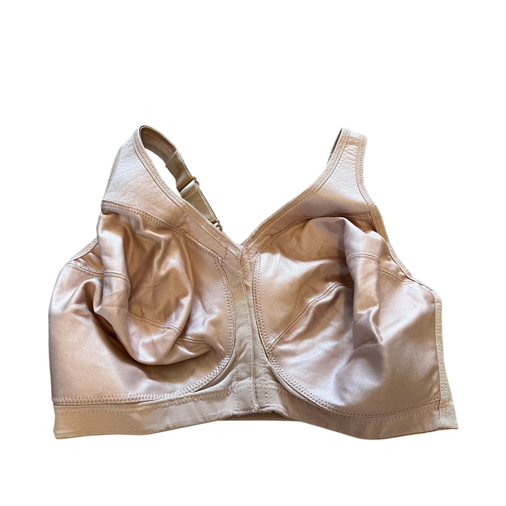Glamorise MagicLift Posture Back Front Close Wireless Bra 1265 Cafe 36F US